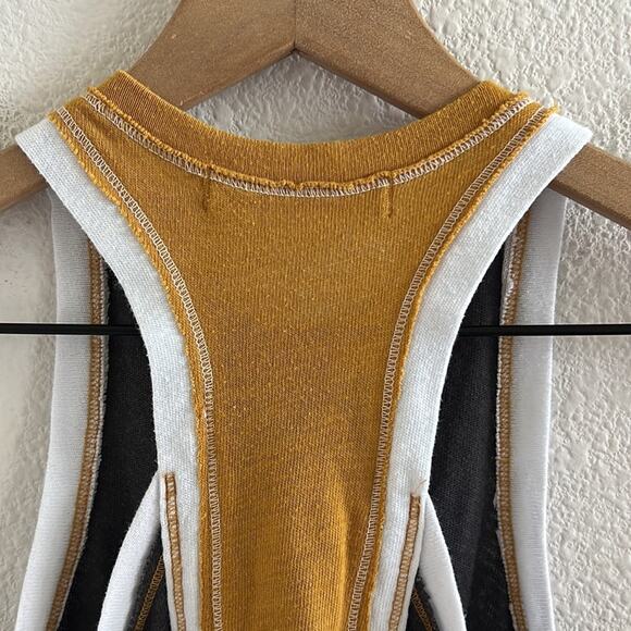 Free People We the Free Colorblock Racerback Fitted Tank Shirt XS - Picture 5 of 7